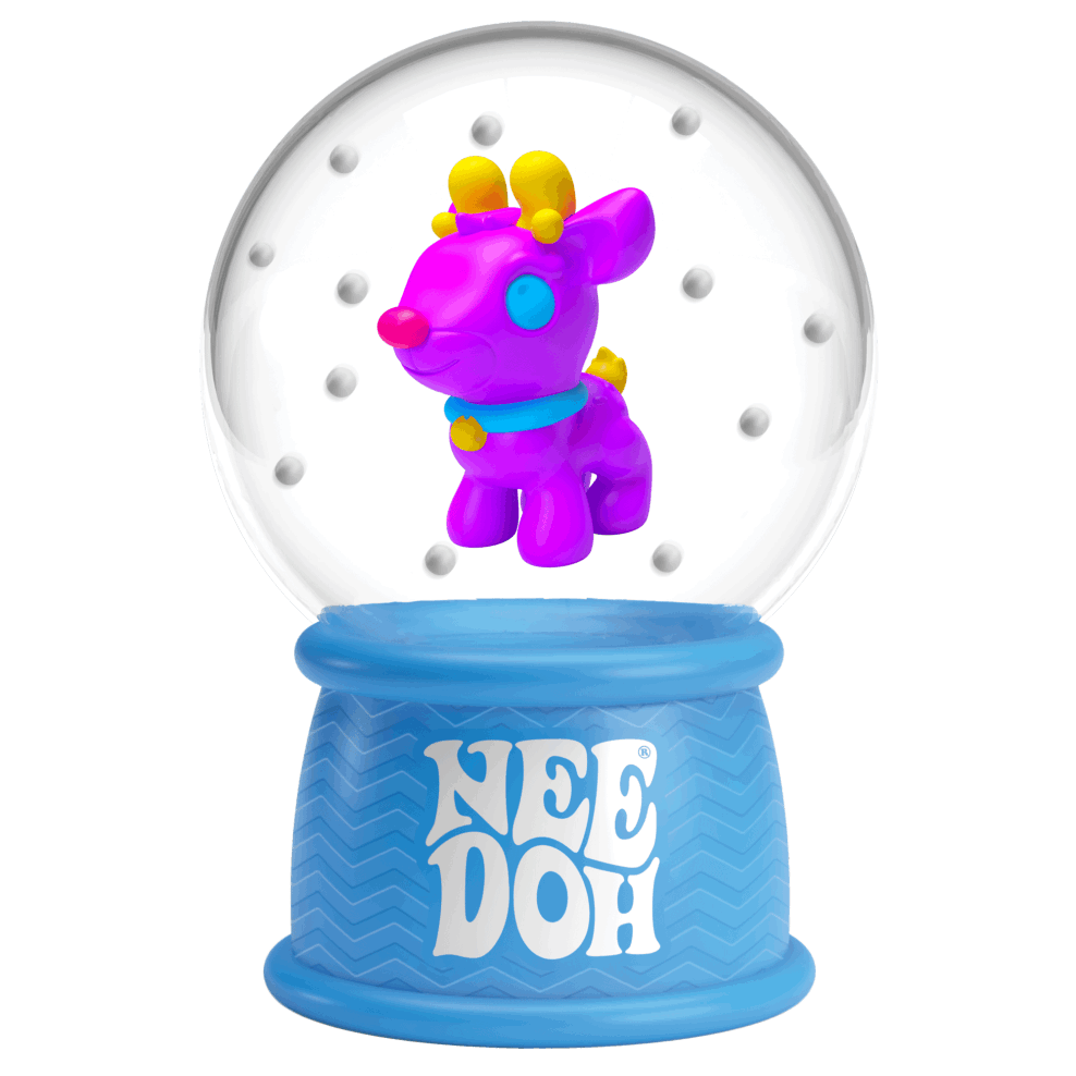 NeeDoh Squish N Flow Snow Globe
